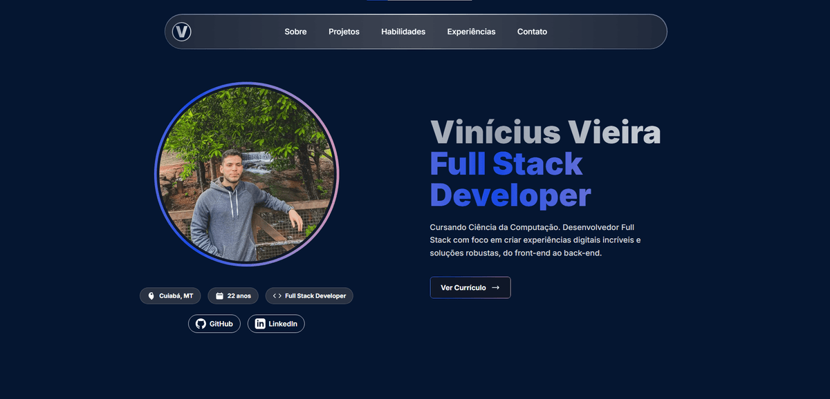 Imagem do projeto Portfolio Pessoal
